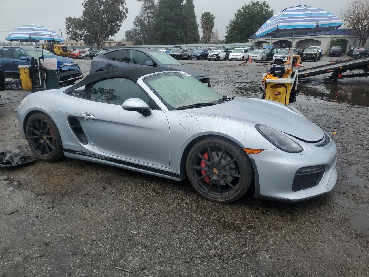 2016 Porsche Boxster VIN WP0CC2A86GS152478 Copart auction photo, burn / minor dent/scratches damage thumbnail 4