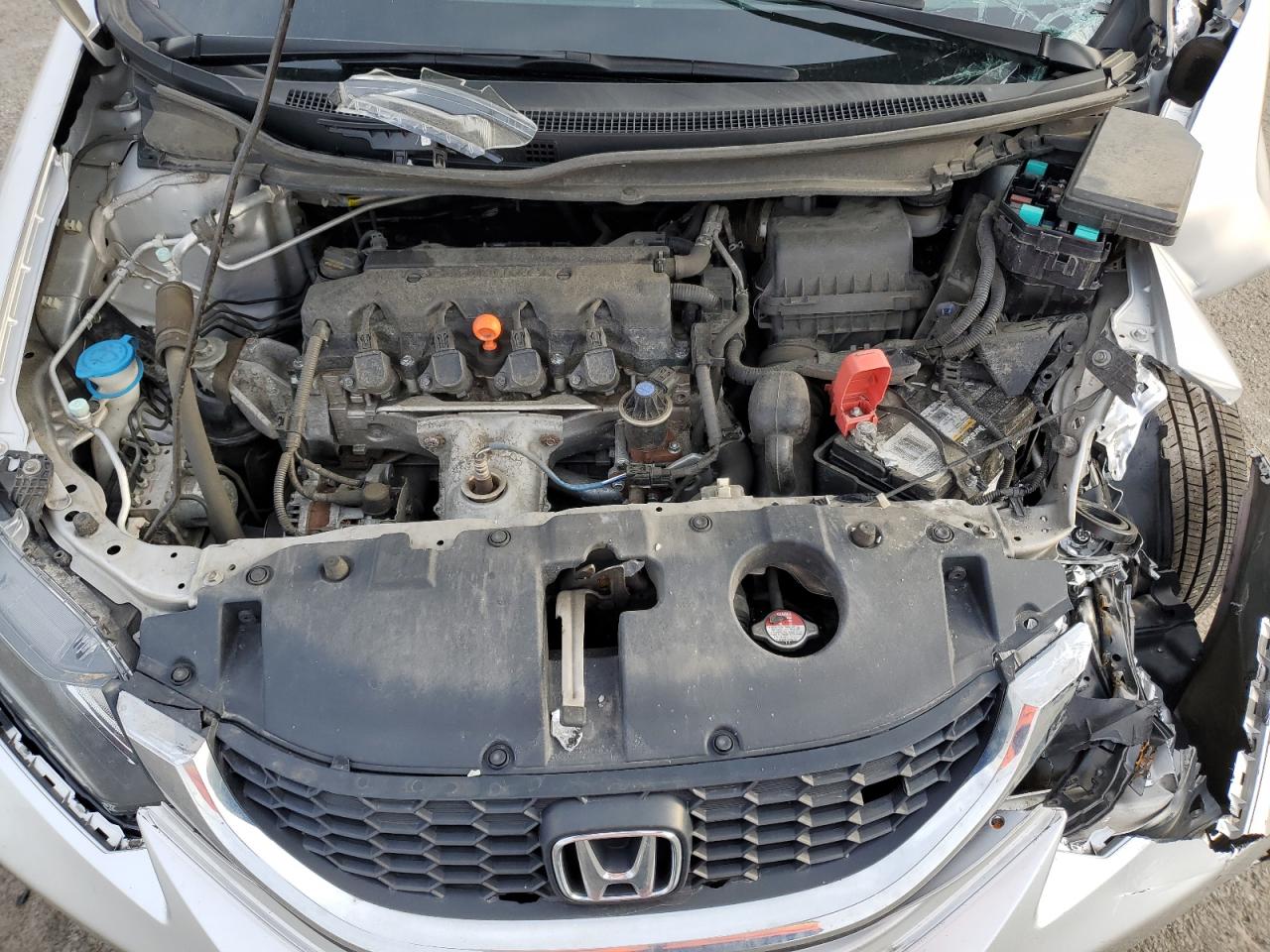 2015 Honda Civic VIN 19XFB2F58FE111642 Copart auction photo, front end / side damage thumbnail 13