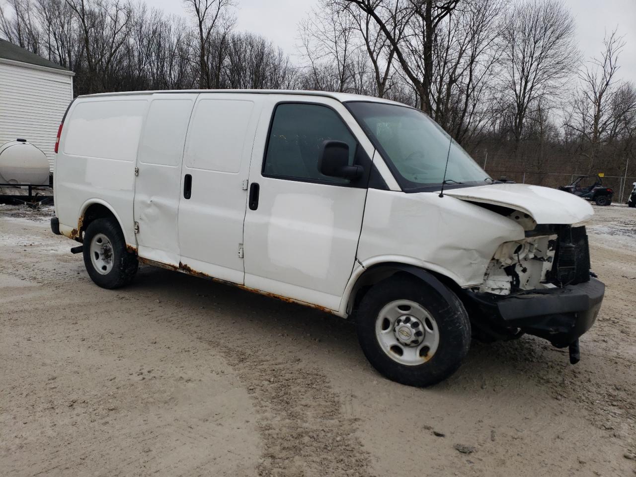 2010 Chevrolet Express VIN 1GCZGFDA3A1132562 Copart auction photo, front end / side damage thumbnail 4