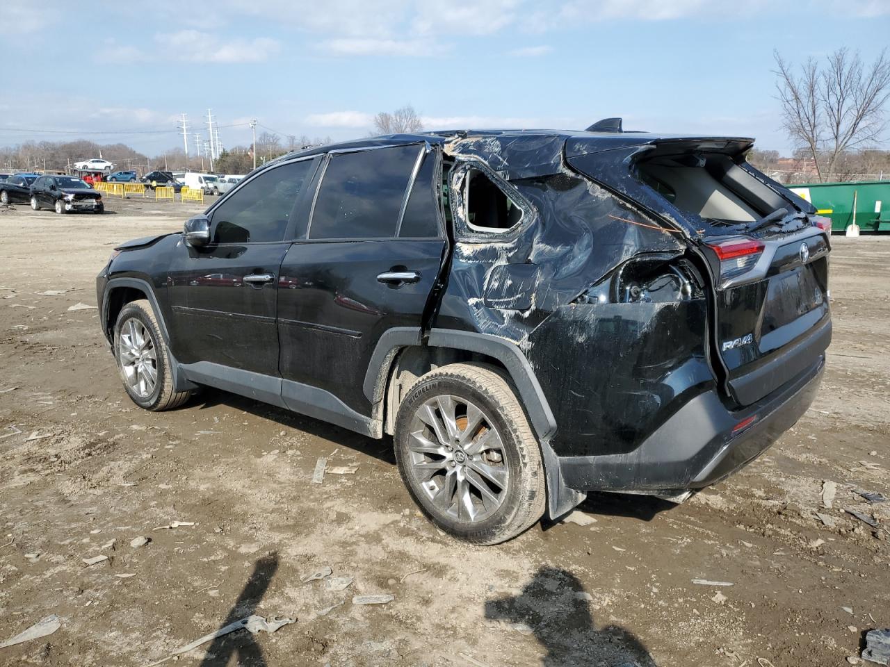 2020 Toyota RAV 4 VIN 2T3N1RFV1LW093301 Copart auction photo, rollover damage thumbnail 2