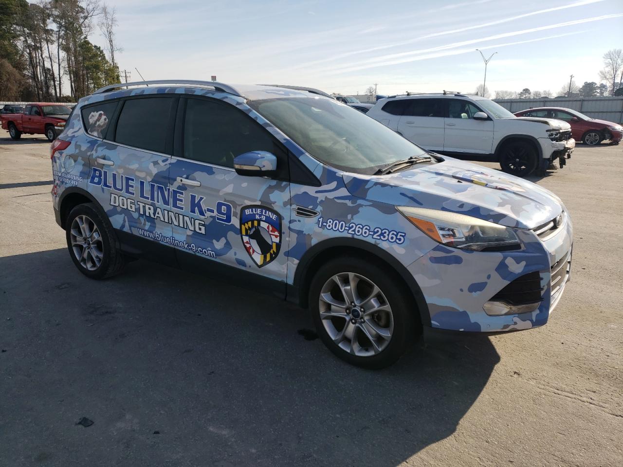 2014 Ford Escape VIN 1FMCU0J94EUE21178 Copart auction photo, side damage thumbnail 4