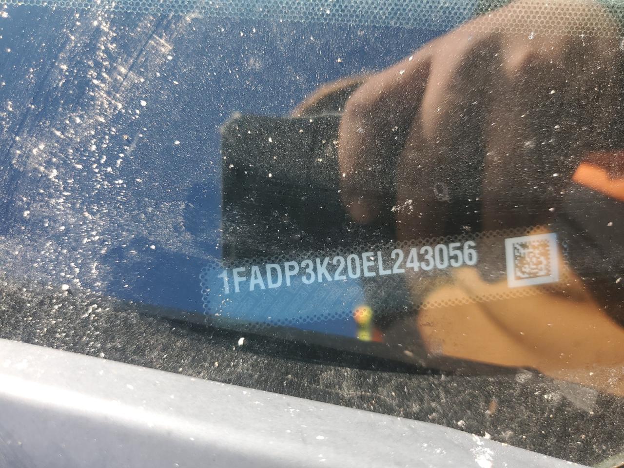 2014 Ford Focus VIN 1FADP3K20EL243056 Copart auction photo, side / front end damage thumbnail 14