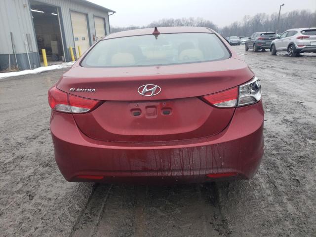 2013 Hyundai Elantra VIN 5NPDH4AE5DH379422 Copart auction photo, rear end damage thumbnail 6