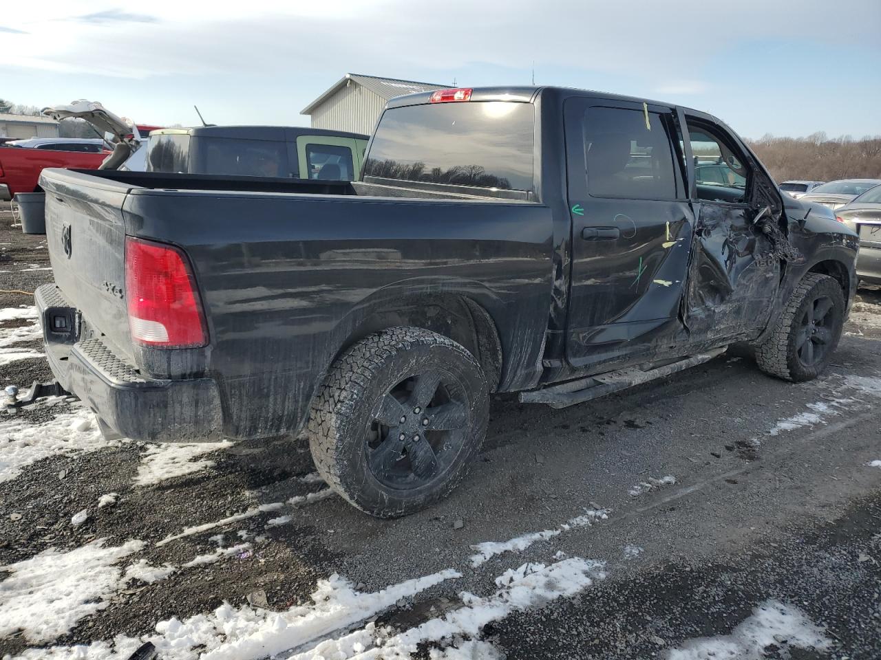 2018 RAM 1500 VIN 3C6RR7KT2JG158650 Copart auction photo, side damage thumbnail 3
