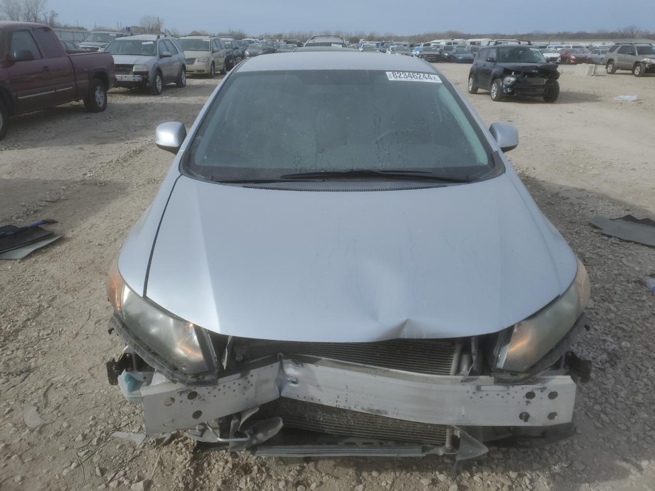 2012 Honda Civic VIN 2HGFB2F56CH599197 Copart auction photo, front end damage thumbnail 5