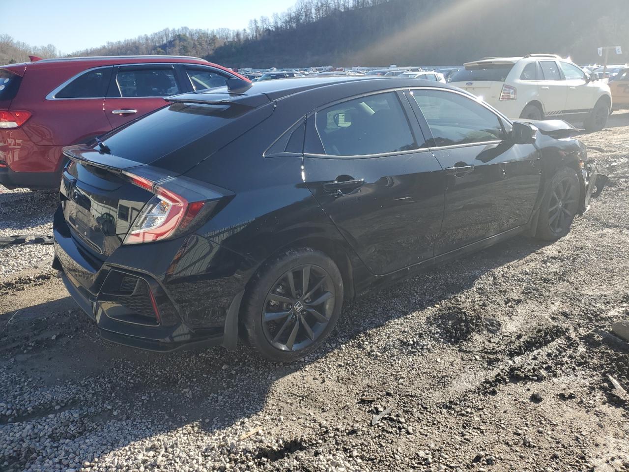 2021 Honda Civic VIN SHHFK7H63MU215853 Copart auction photo, front end / side damage thumbnail 3