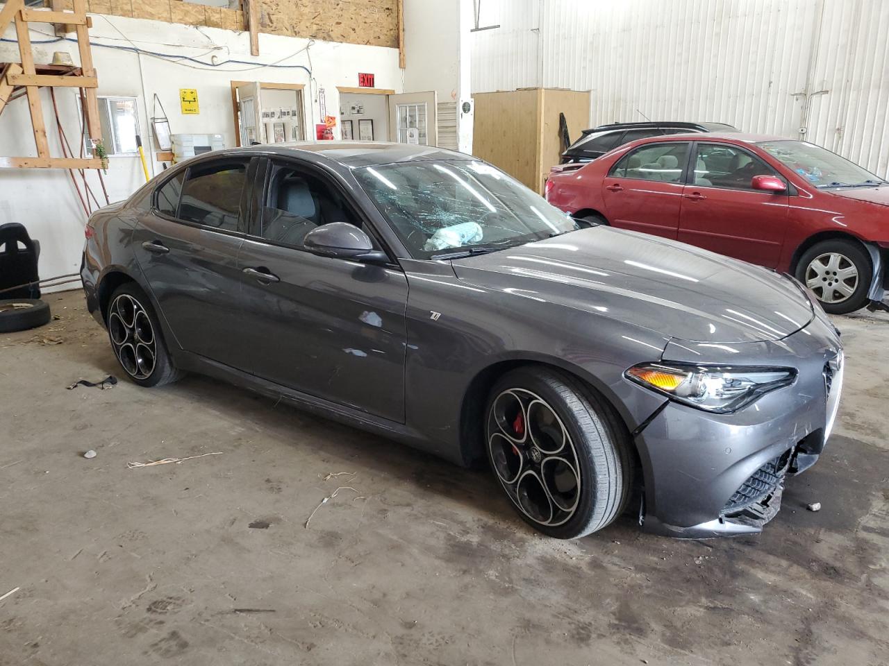 2022 Alfa Romeo Giulia VIN ZARFANBN2N7662163 Copart auction photo, all over damage thumbnail 4