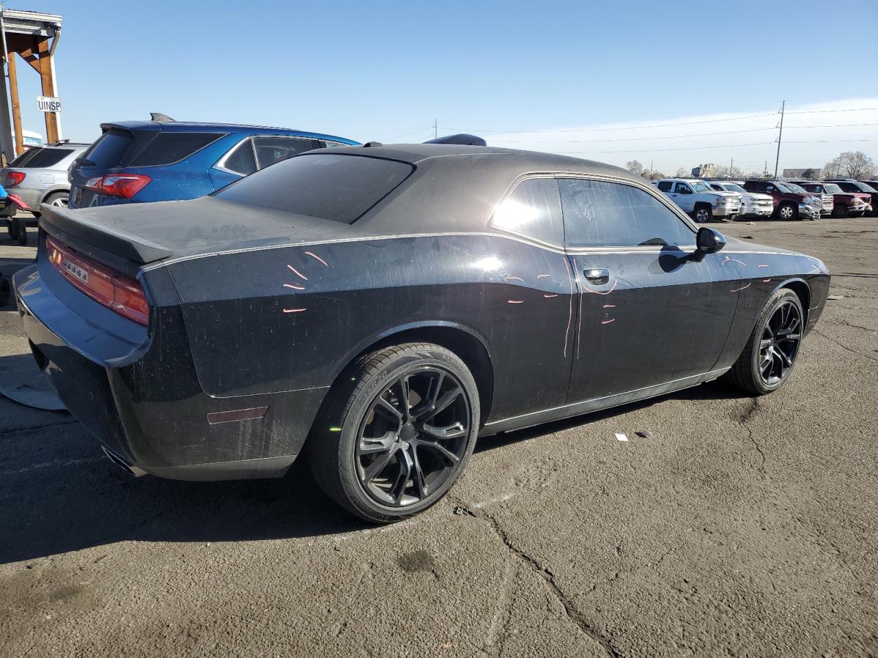 2014 Dodge Challenger VIN 2C3CDYAG9EH277099 Copart auction photo, side damage thumbnail 3