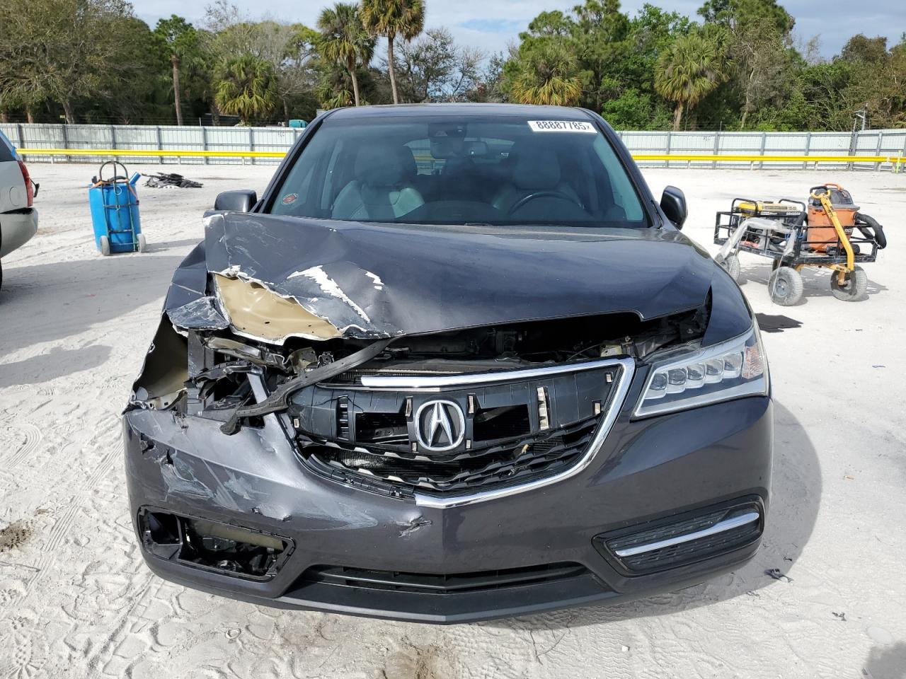 2014 Acura MDX VIN 5FRYD3H42EB016949 Copart auction photo, front end / minor dent/scratches damage thumbnail 5