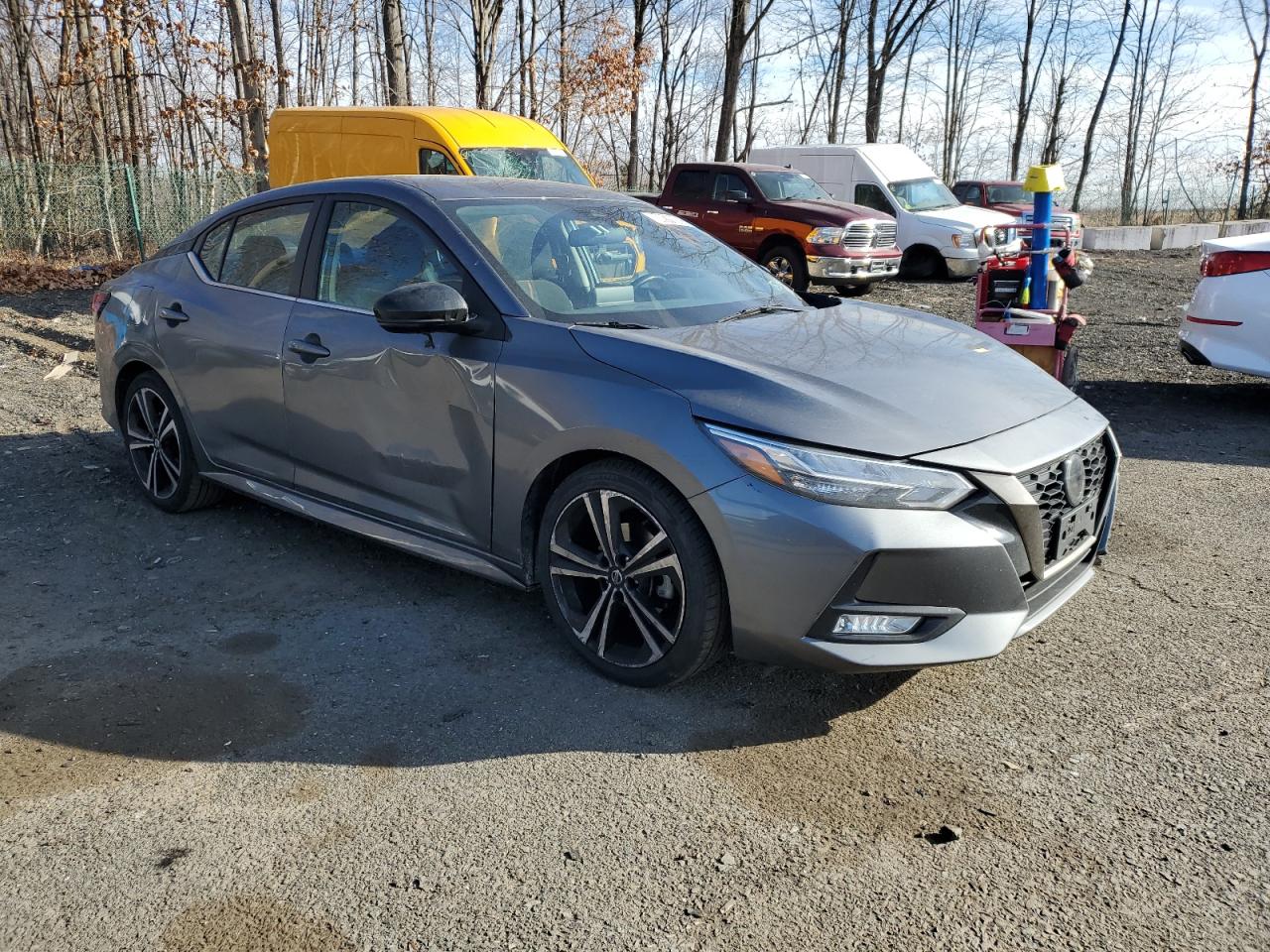 2022 Nissan Sentra VIN 3N1AB8DV9NY251683 Copart auction photo, front end / side damage thumbnail 4