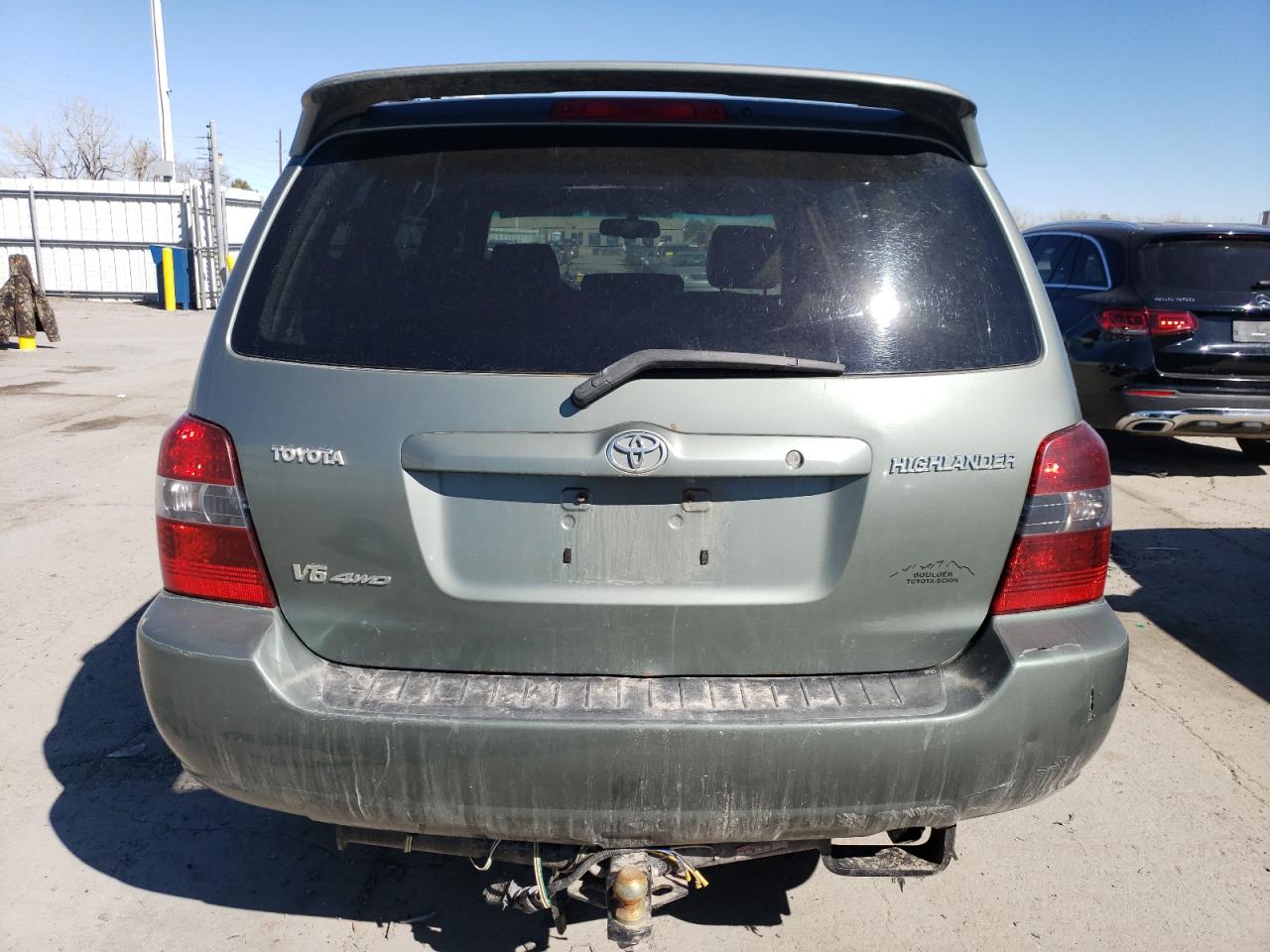 2007 Toyota Highlander VIN JTEEP21A570194227 Copart auction photo, front end / hail damage thumbnail 6