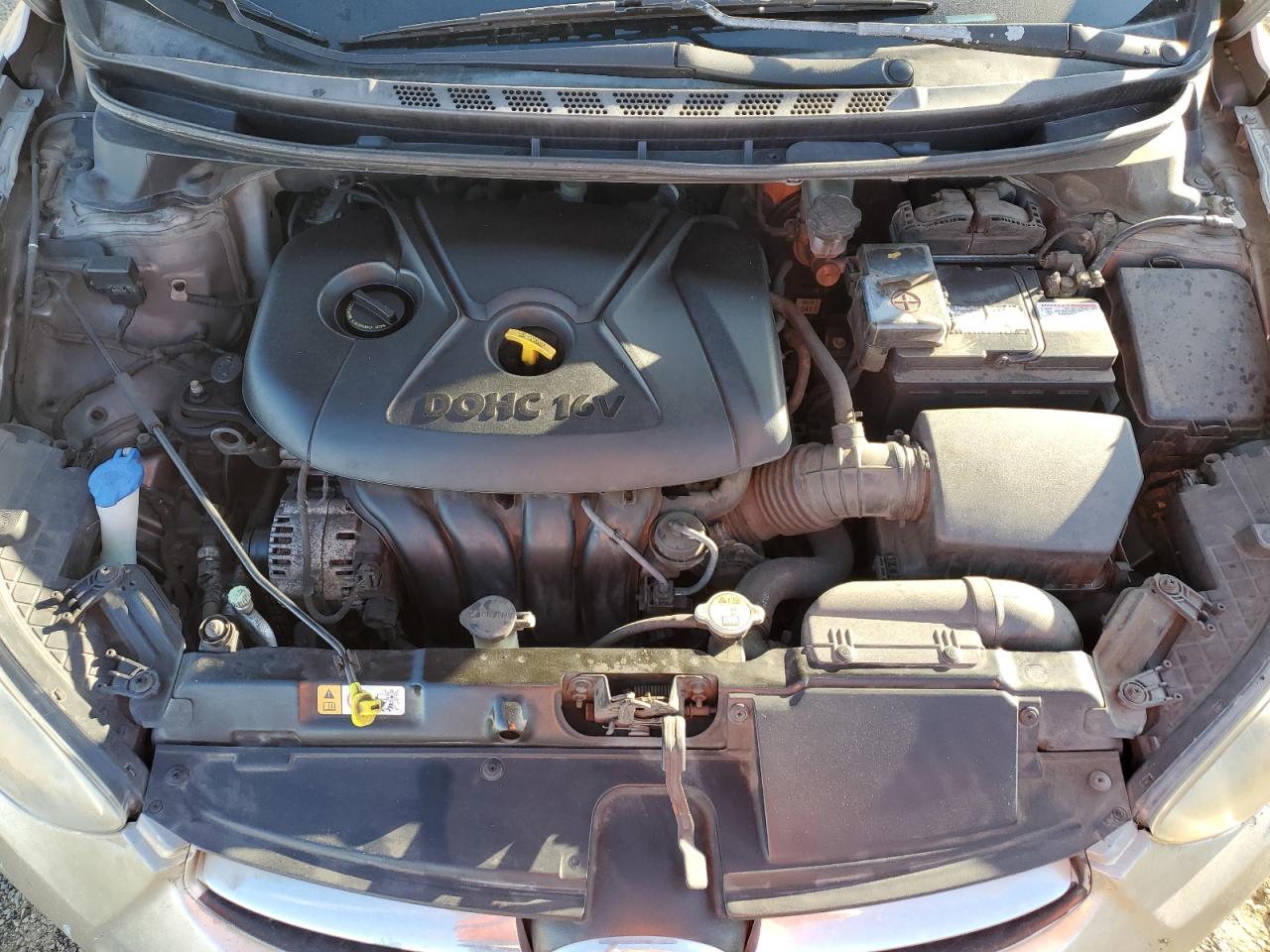 2013 Hyundai Elantra VIN 5NPDH4AE6DH318161 Copart auction photo, rear end damage thumbnail 11