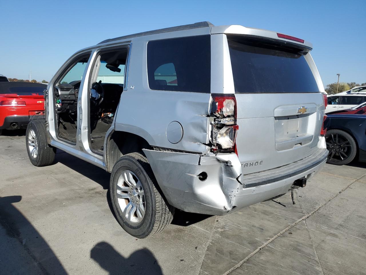 2017 Chevrolet Tahoe VIN 1GNSKBKC0HR143616 Copart auction photo, stripped / rear end damage thumbnail 2