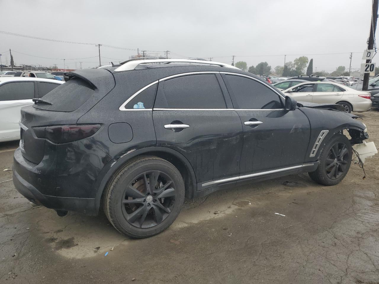 2012 Infiniti FX VIN JN8AS1MU8CM122012 Copart auction photo, front end / side damage thumbnail 3
