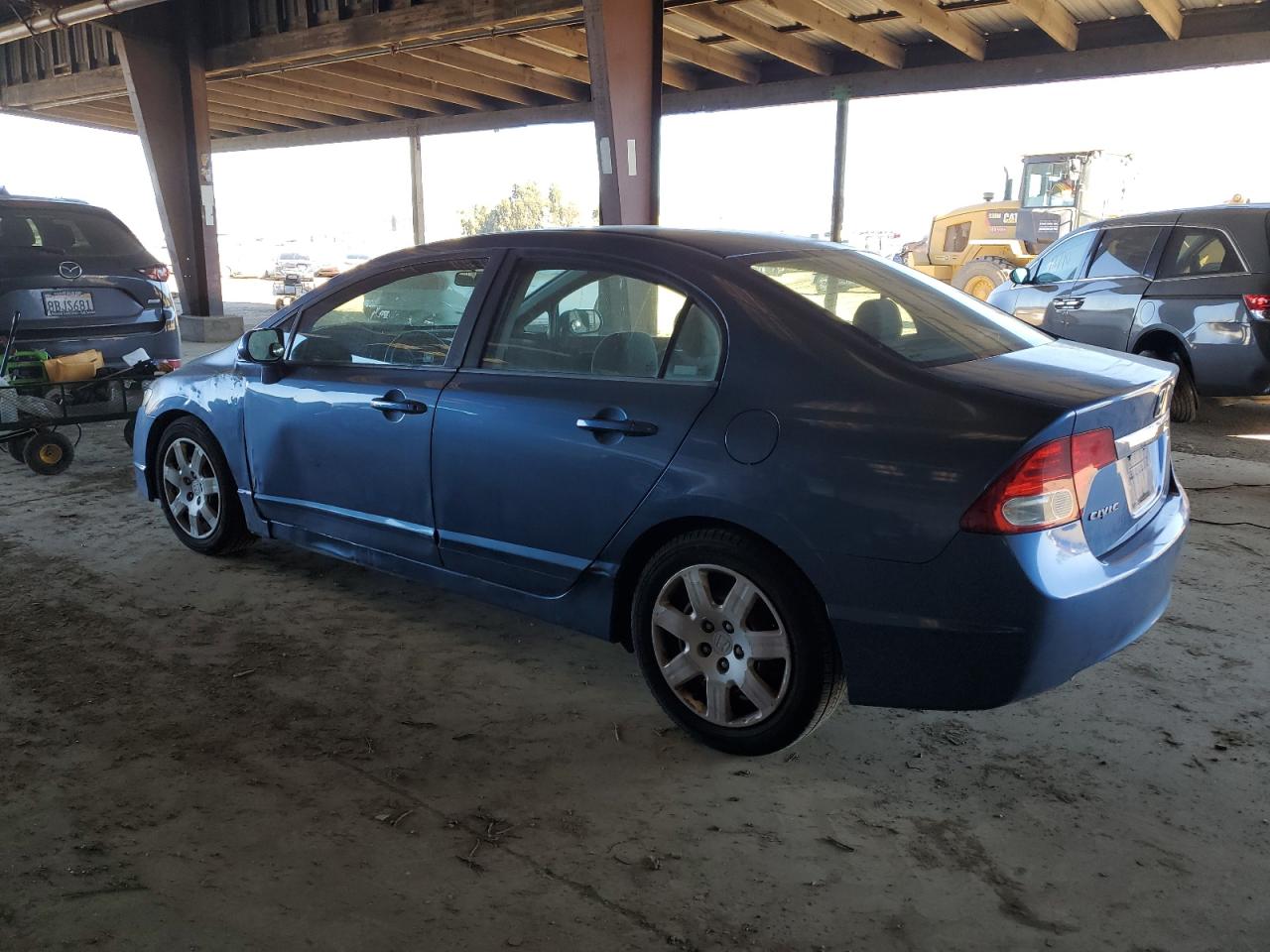 2009 Honda Civic VIN 19XFA16579E033730 Copart auction photo, side / front end damage thumbnail 2
