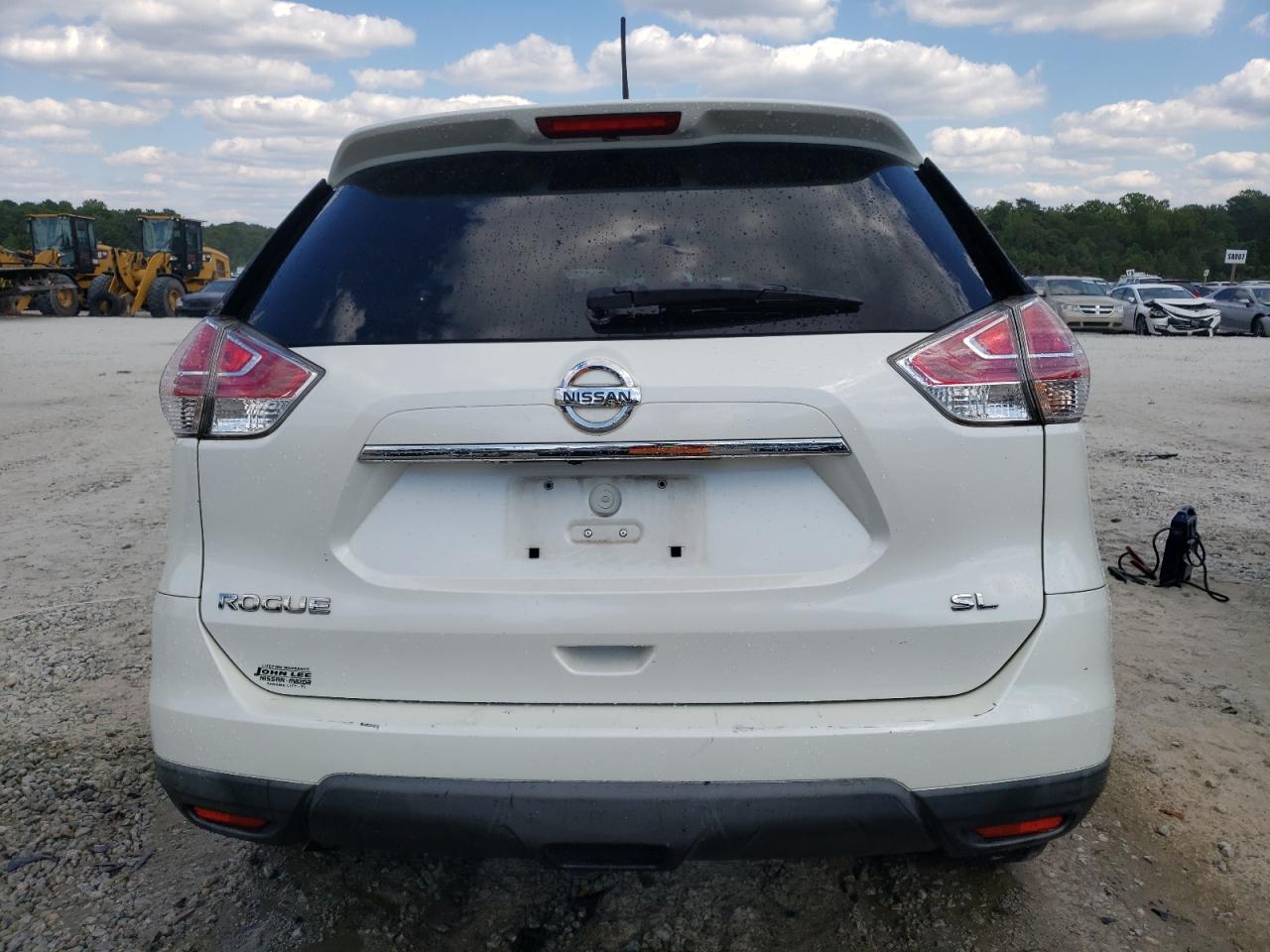 2016 Nissan Rogue VIN KNMAT2MT2GP722065 Copart auction photo, front end / side damage thumbnail 6