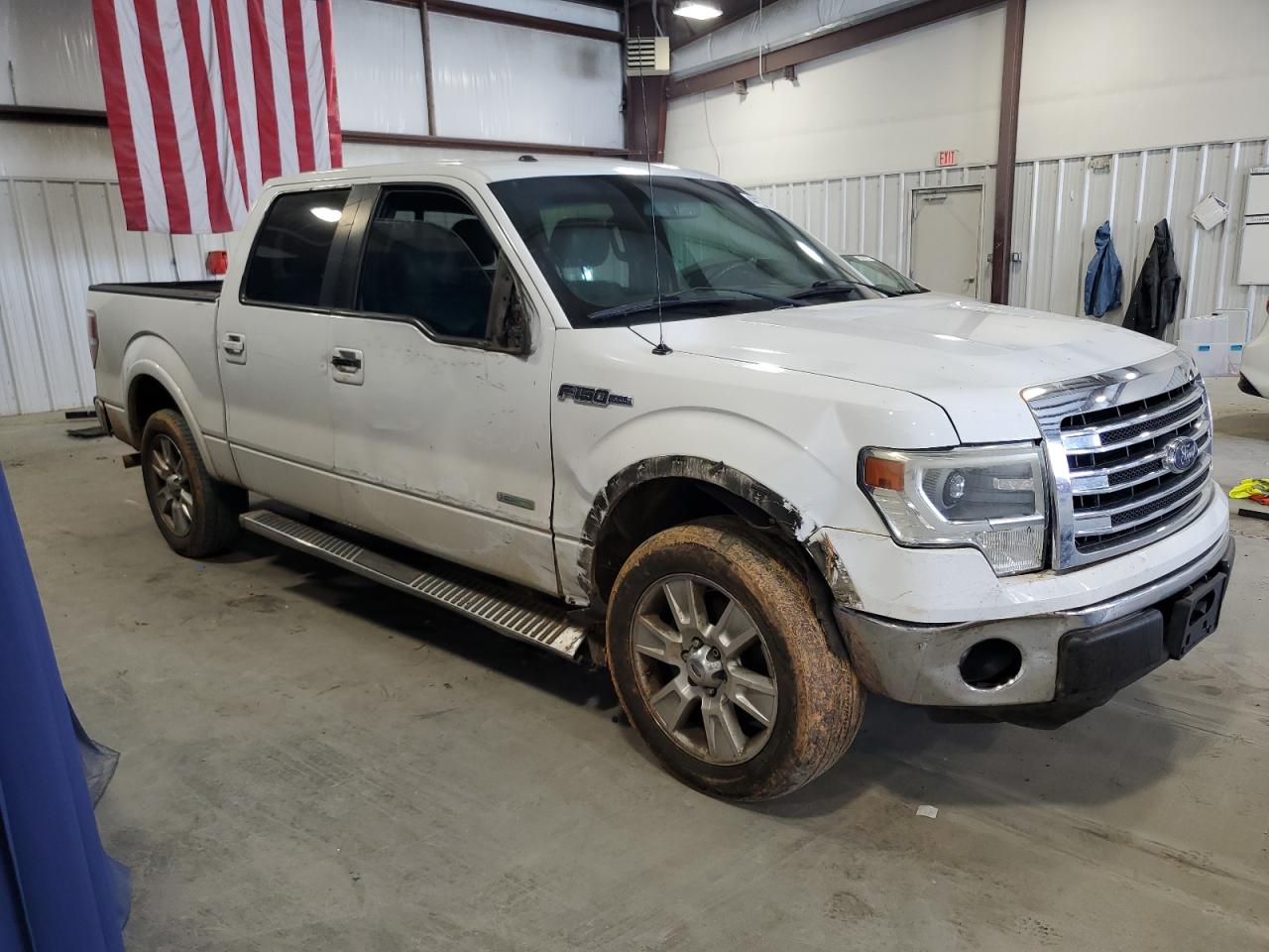 2013 Ford F-150 VIN 1FTFW1CT0DKF02585 Copart auction photo, side / front end damage thumbnail 4