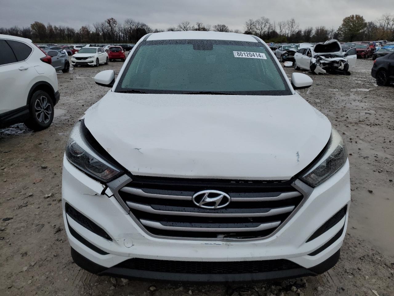 2017 Hyundai Tucson VIN KM8J23A44HU392515 Copart auction photo, front end / rear end damage thumbnail 5