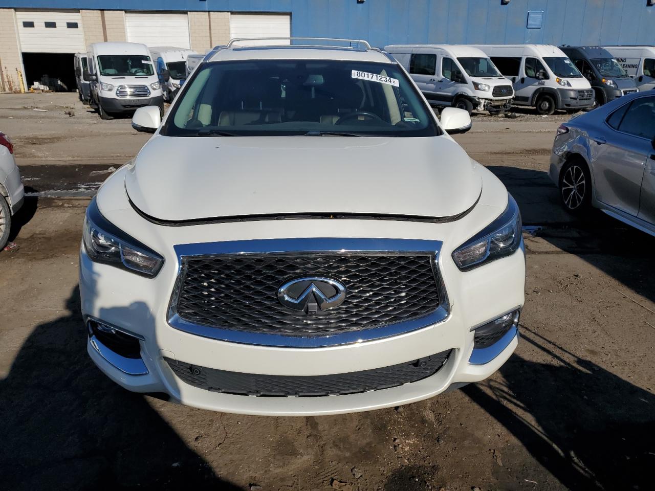 2019 Infiniti QX60 VIN 5N1DL0MM0KC563519 Copart auction photo, side damage thumbnail 5