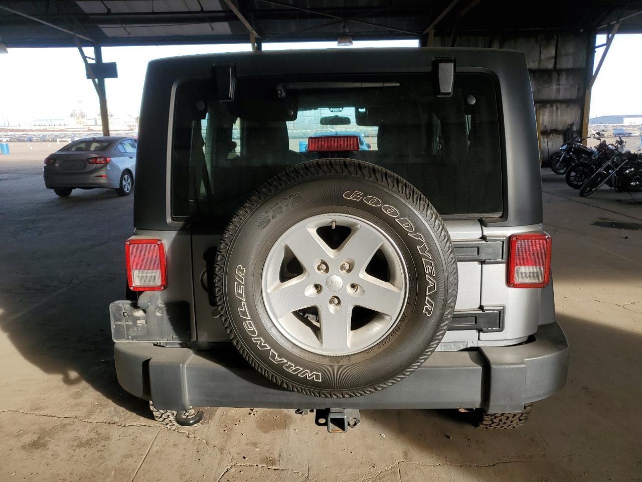 2015 Jeep Wrangler VIN 1C4GJWAG2FL653494 Copart auction photo, front end damage thumbnail 6