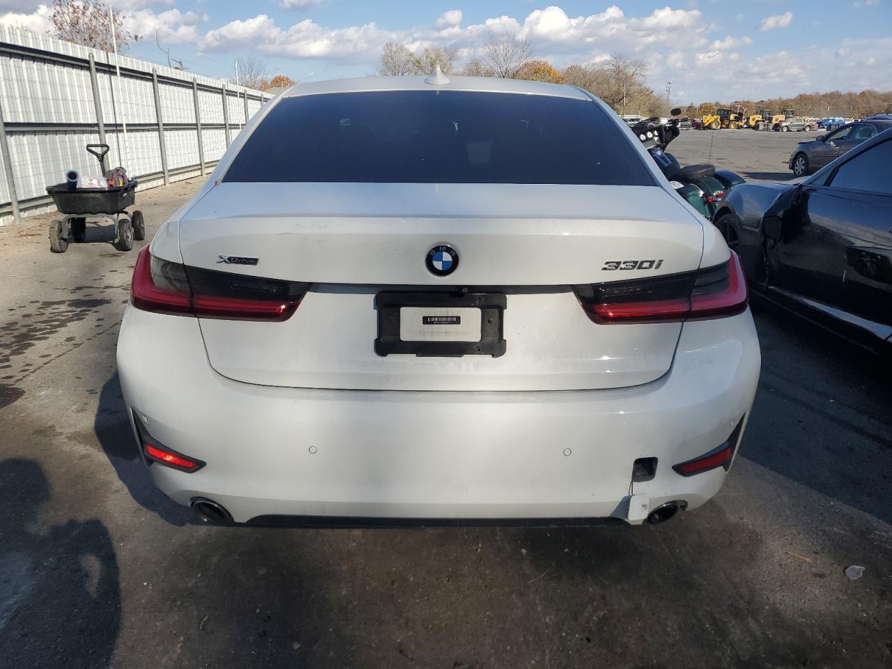 2020 BMW 3er VIN 3MW5R7J00L8B03879 Copart auction photo, front end damage thumbnail 6