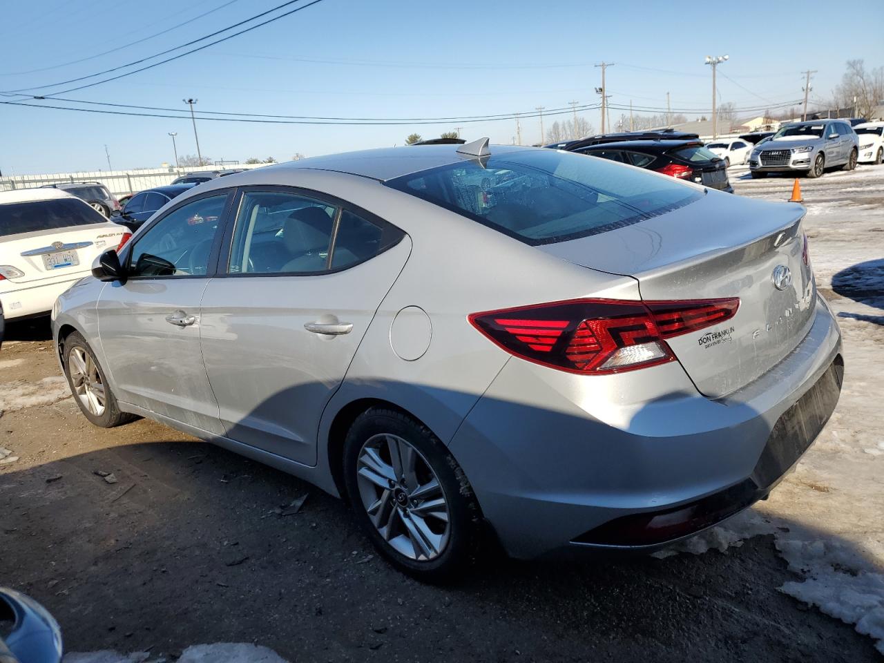 2020 Hyundai Elantra VIN KMHD84LF6LU080804 Copart auction photo, front end damage thumbnail 2