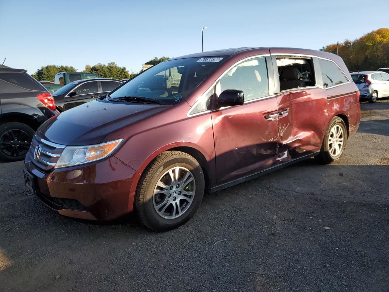 2013 Honda Odyssey VIN 5FNRL5H62DB070207