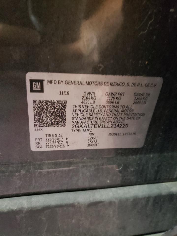 2020 GMC Terrain VIN 3GKALTEV1LL214220 Copart auction photo, front end damage thumbnail 13