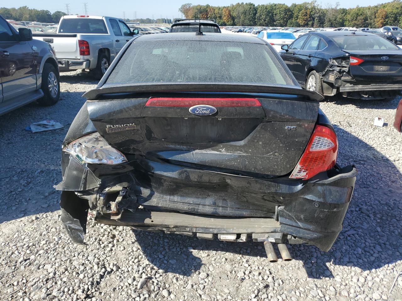 2011 Ford Fusion VIN 3FAHP0HA1BR119406 Copart auction photo, rear end damage thumbnail 6