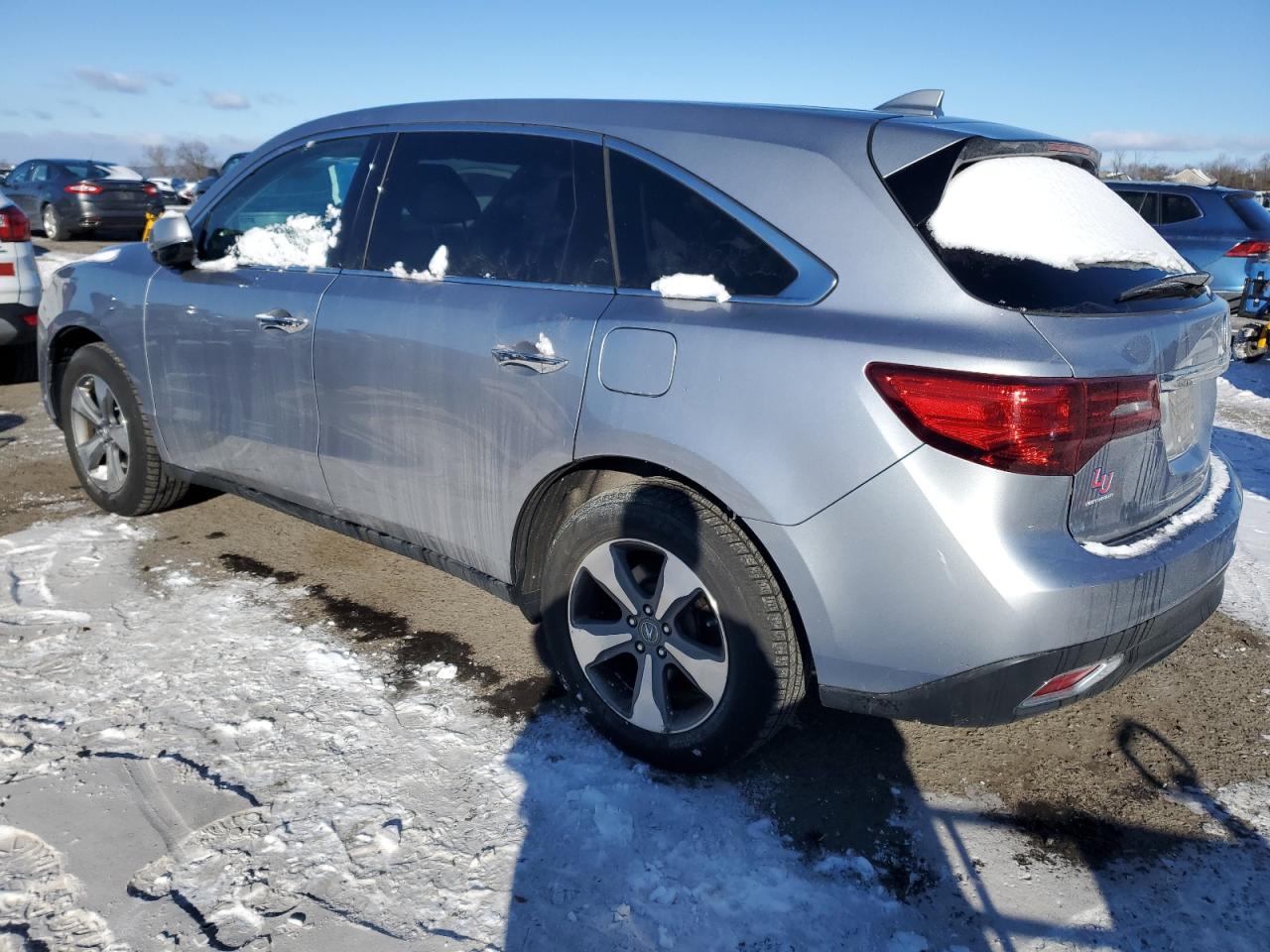 2016 Acura MDX VIN 5FRYD4H2XGB019640 Copart auction photo, side damage thumbnail 2