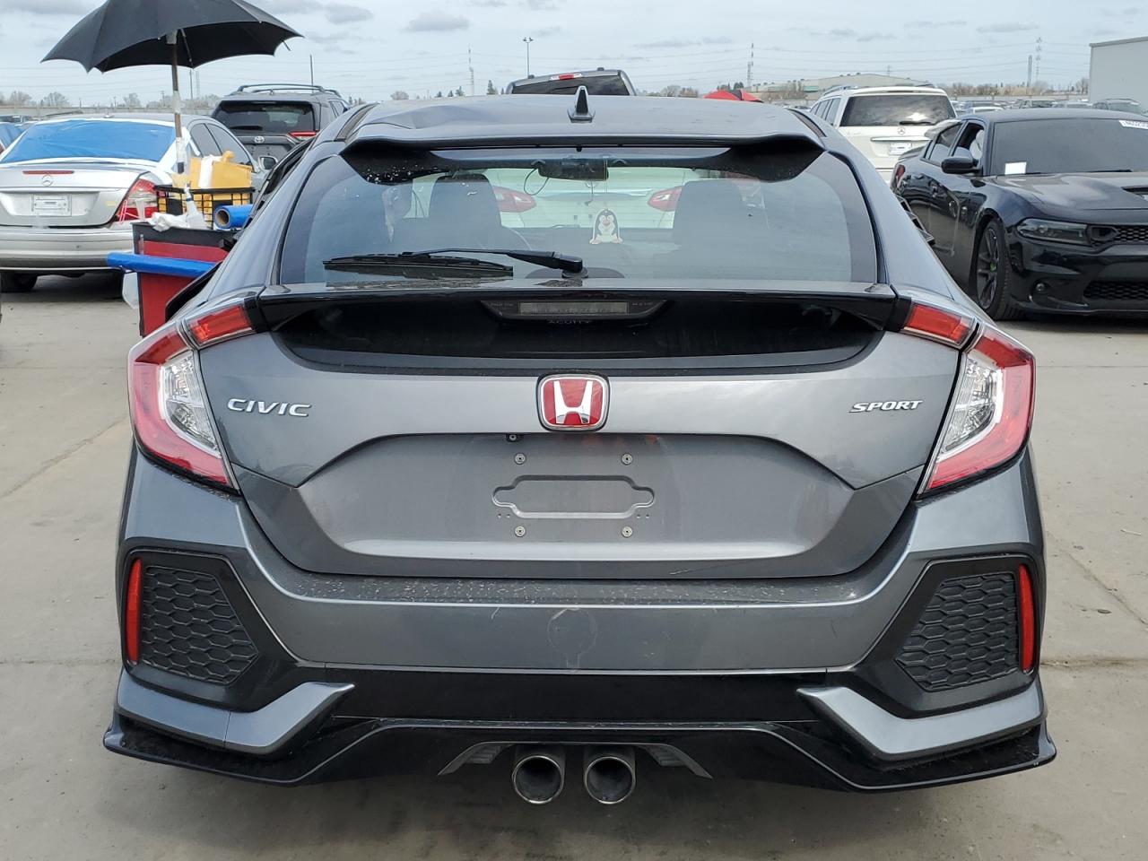 2017 Honda Civic VIN SHHFK7G49HU211635 Copart auction photo, front end / side damage thumbnail 6