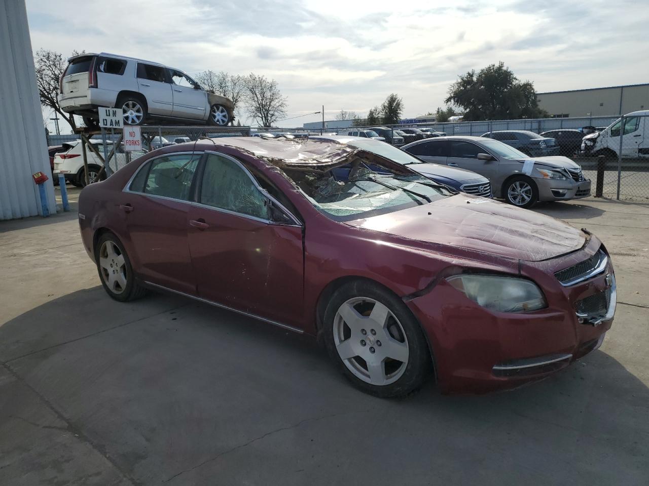 2010 Chevrolet Malibu VIN 1G1ZD5E77AF198596 Copart auction photo, vandalism / water/flood damage thumbnail 4