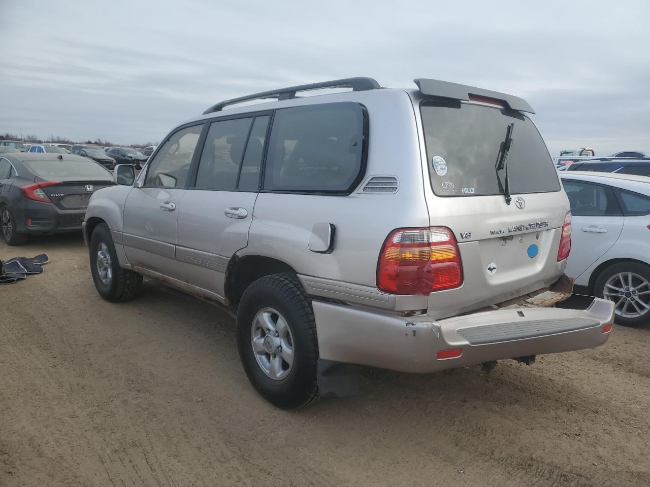 1999 Toyota Land Cruiser VIN JT3HT05JXX0040466 Copart auction photo, rear end / front end damage thumbnail 2