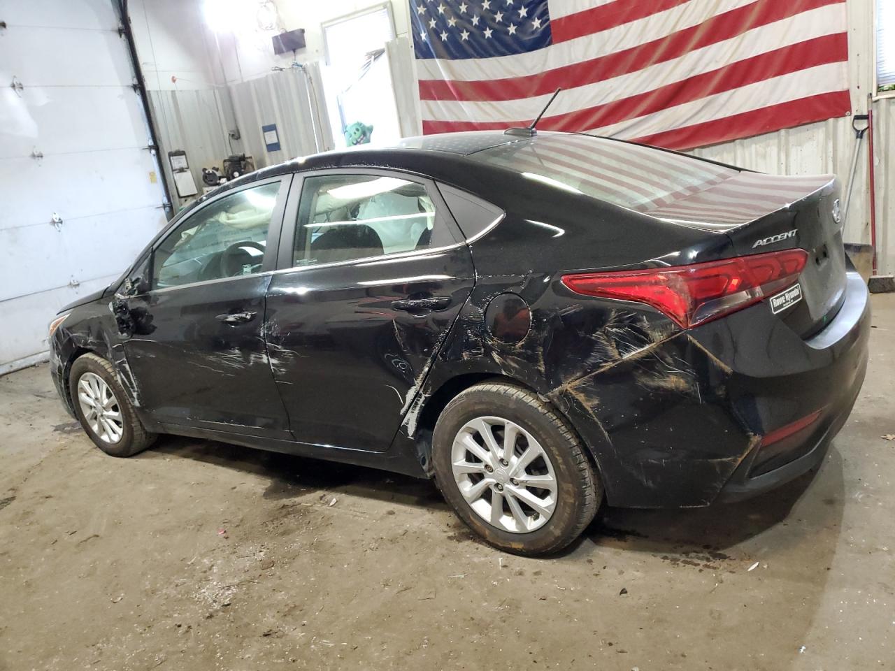 2022 Hyundai Accent VIN 3KPC24A68NE153760 Copart auction photo, rollover / side damage thumbnail 2
