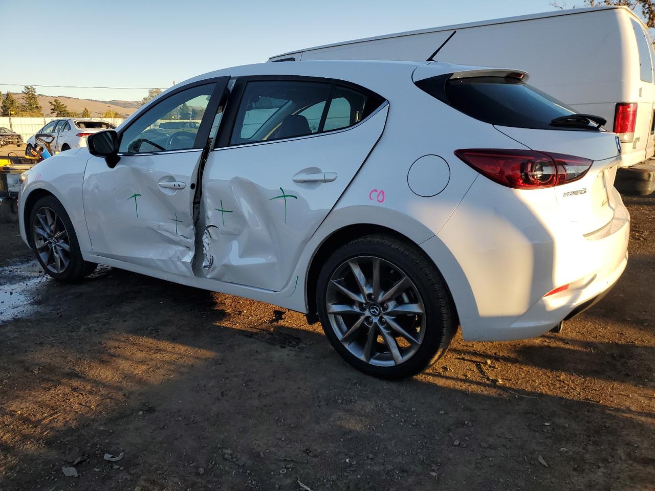 2018 Mazda 3 VIN 3MZBN1L3XJM244191 Copart auction photo, side damage thumbnail 2