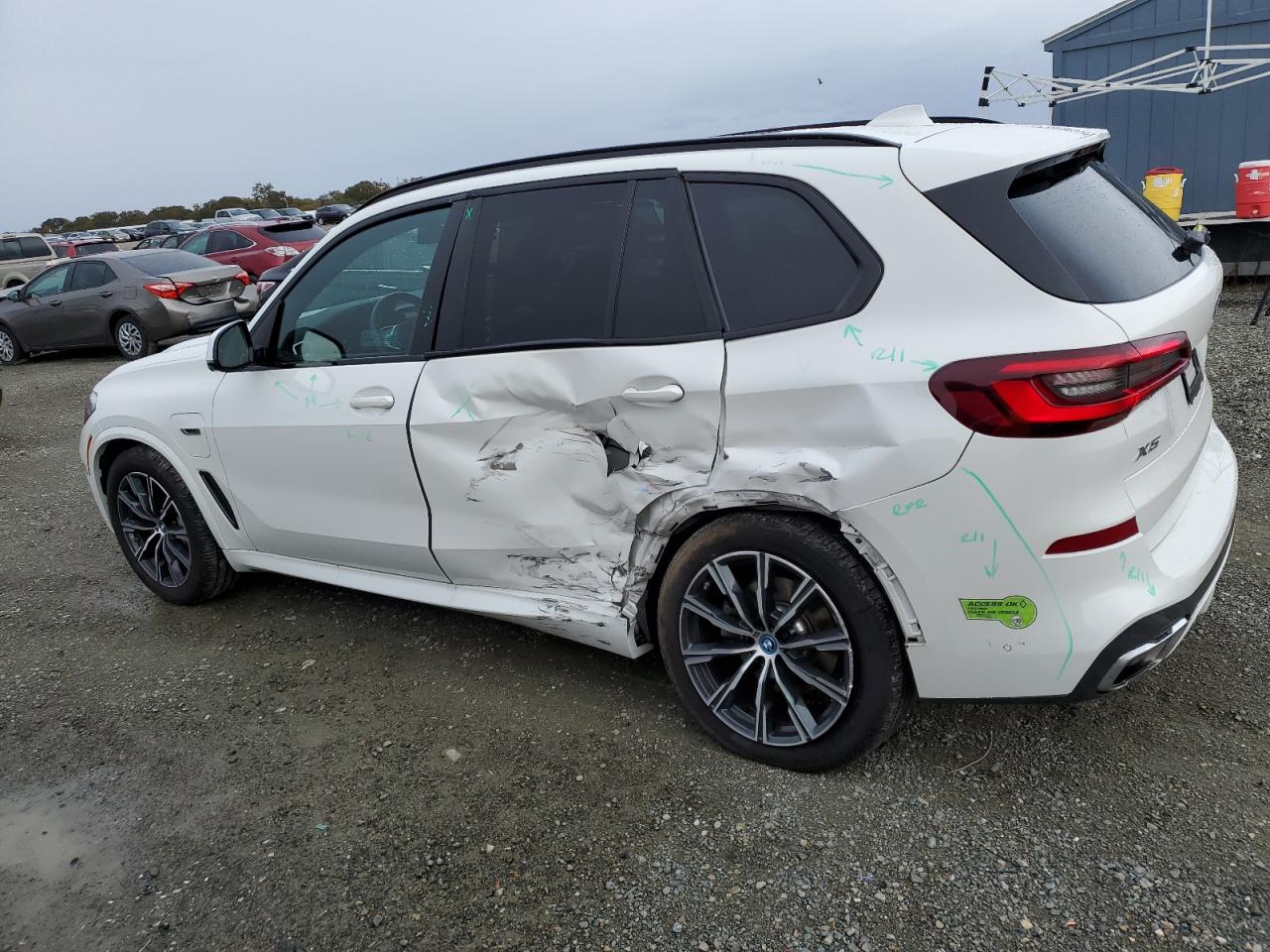 2023 BMW X5 VIN 5UXTA6C05P9P60003 Copart auction photo, side damage thumbnail 2