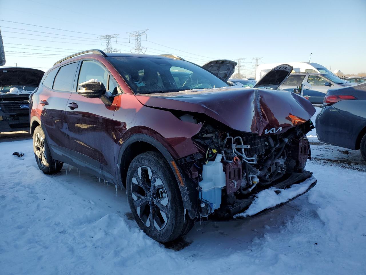 2024 KIA Sportage VIN 5XYK6CDF8RG175546 Copart auction photo, front end / minor dent/scratches damage thumbnail 4