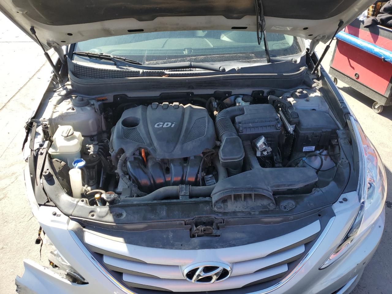 2014 Hyundai Sonata VIN 5NPEB4AC7EH843445 Copart auction photo, front end / side damage thumbnail 11