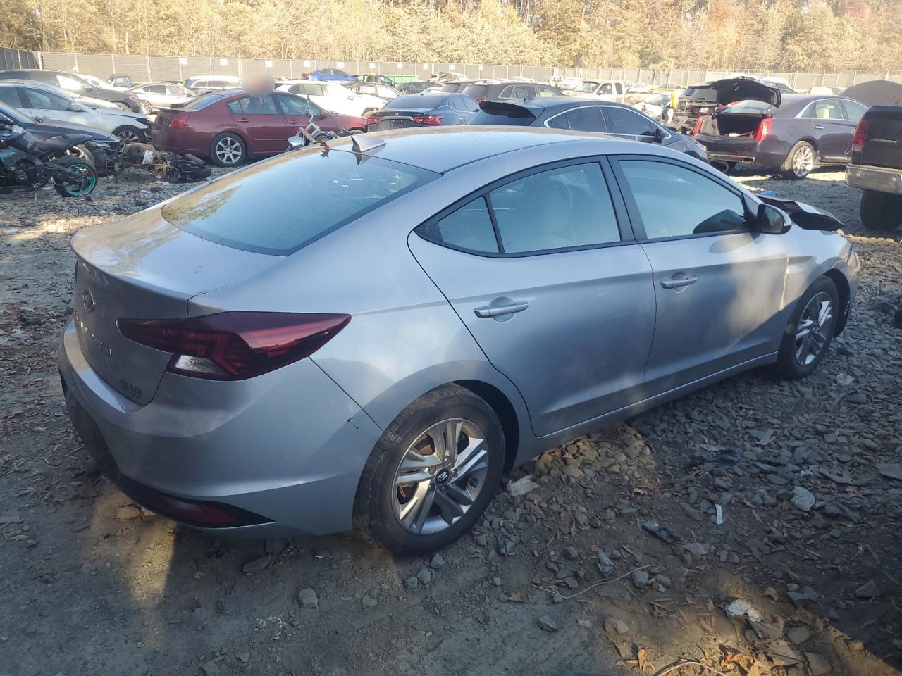 2020 Hyundai Elantra VIN KMHD84LF0LU047782 Copart auction photo, front end damage thumbnail 3