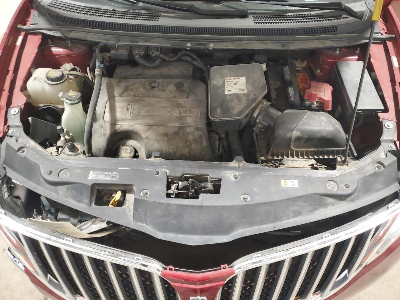 2013 Lincoln MKX VIN 2LMDJ8JK8DBL15209 Copart auction photo, front end damage thumbnail 13