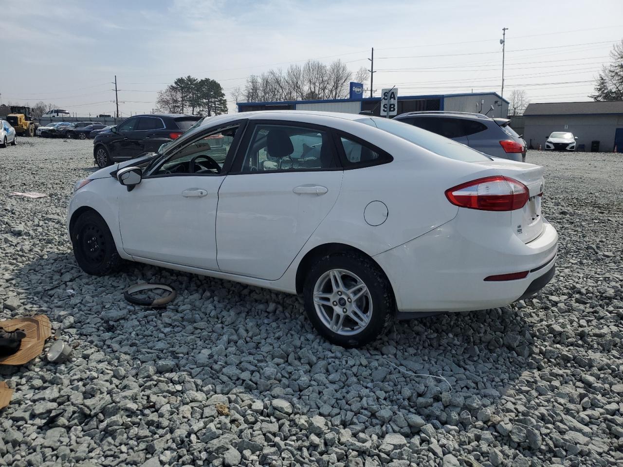 2019 Ford Fiesta VIN 3FADP4BJ0KM156104 Copart auction photo, side damage thumbnail 2