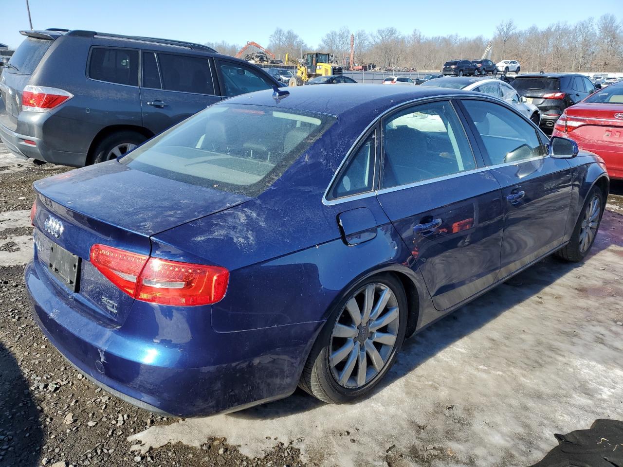 2013 Audi A4 VIN WAUBFAFL2DN031996 Copart auction photo, all over / undercarriage damage thumbnail 3