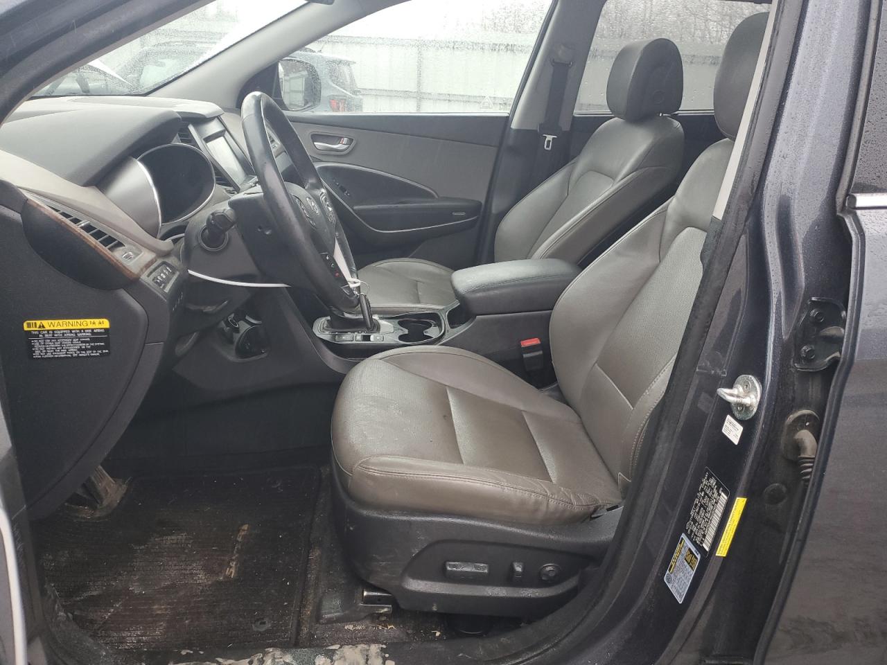 2019 Hyundai Santa Fe VIN KM8SRDHF5KU302485 Copart auction photo, front end / side damage thumbnail 7