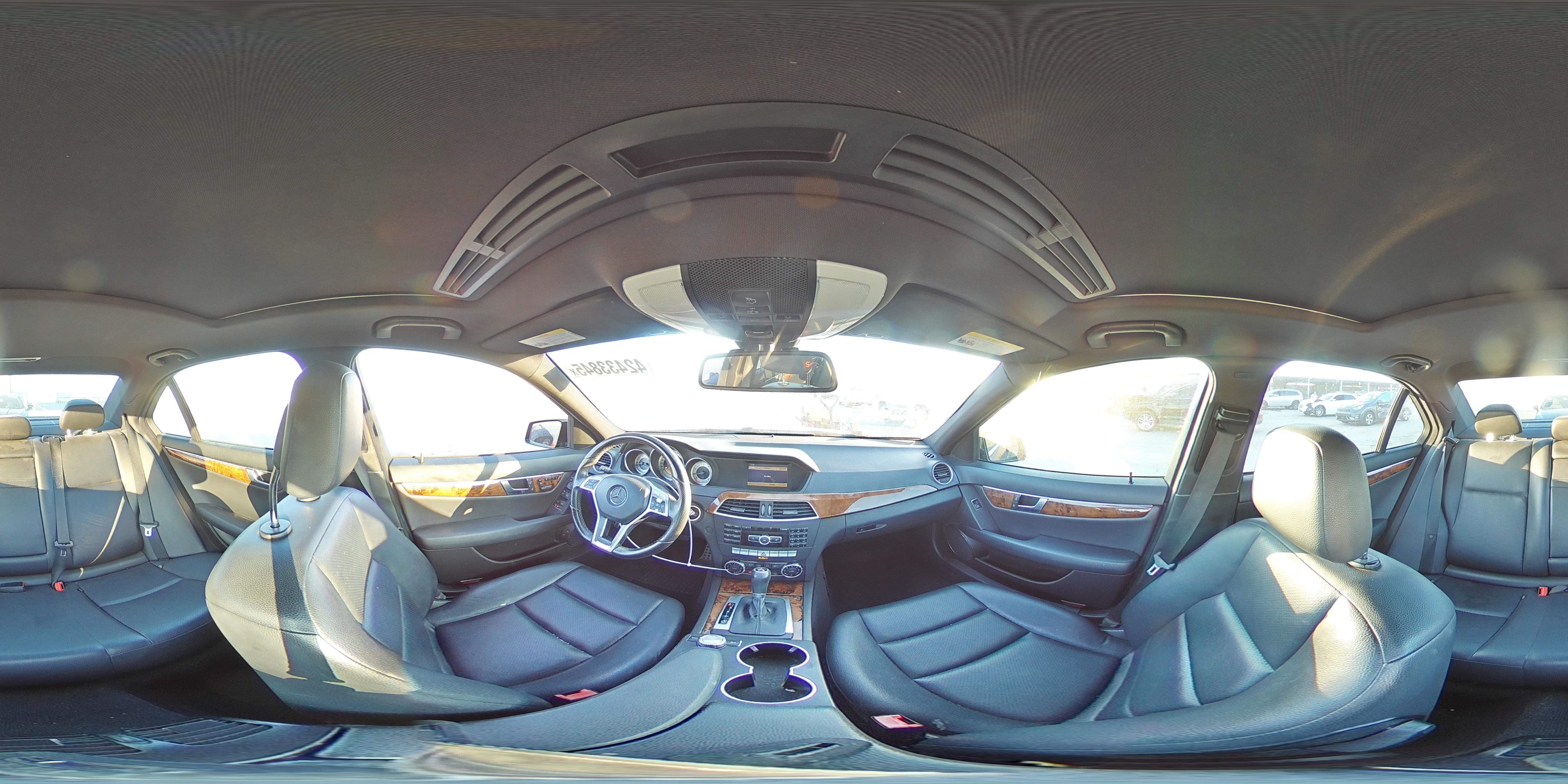 2012 Mercedes-Benz C-klasse VIN WDDGF4HB2CR220806 Copart auction photo, side / rear end damage thumbnail 12