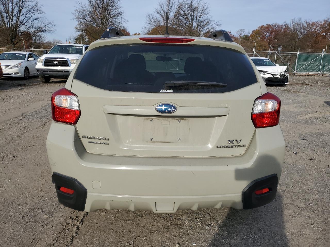 2014 Subaru XV VIN JF2GPACC5E8295709 Copart auction photo, undercarriage / rear end damage thumbnail 6