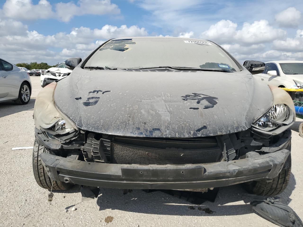 2011 Hyundai Elantra VIN KMHDH4AE7BU152005 Copart auction photo, all over damage thumbnail 5