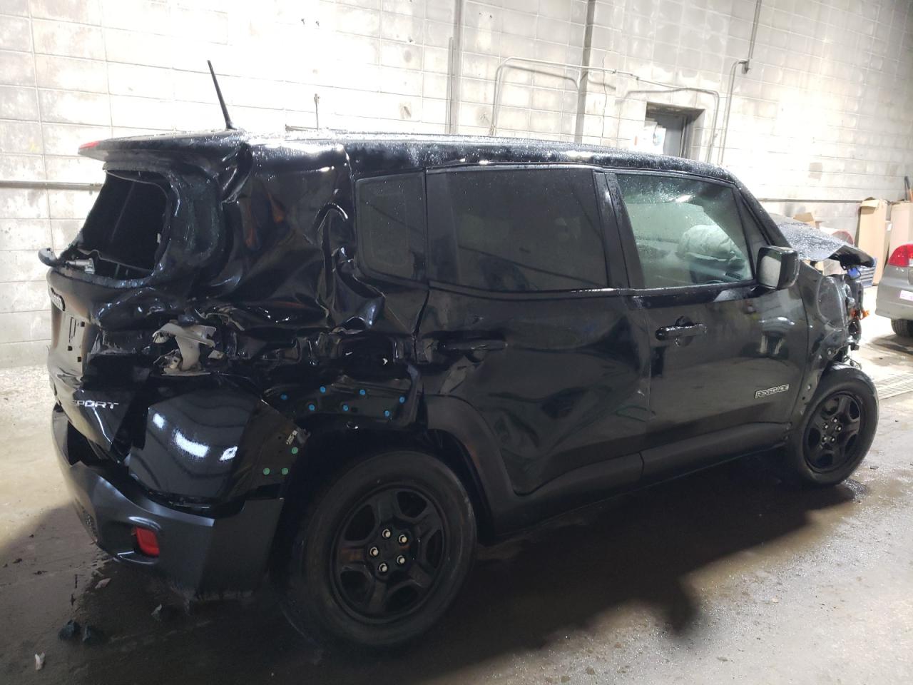 2020 Jeep Renegade VIN ZACNJBAB7LPL31958 Copart auction photo, all over damage thumbnail 3