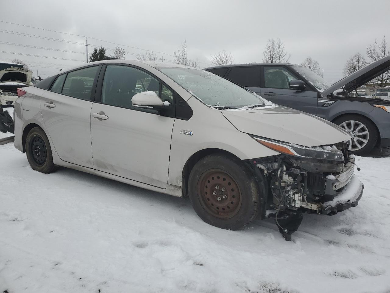 2021 Toyota Prius VIN JTDKAMFP2M3175386 Copart auction photo, front end / rear end damage thumbnail 4