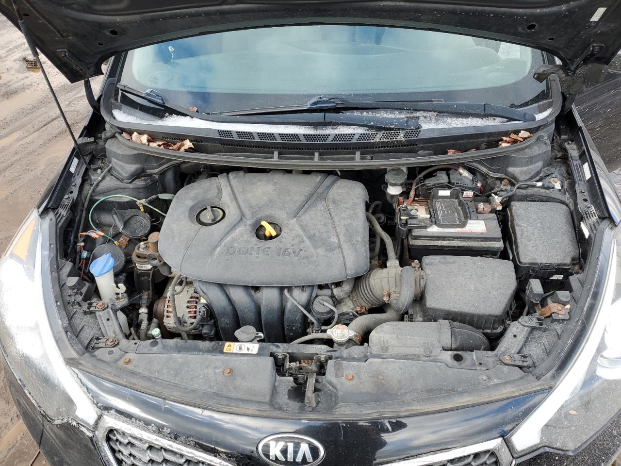 2016 KIA Forte VIN KNAFK4A61G5575376 Copart auction photo, all over damage thumbnail 11