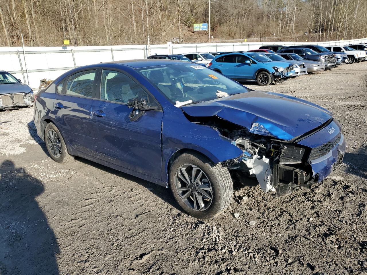 2024 KIA Forte VIN 3KPF24AD8RE734631 Copart auction photo, front end / side damage thumbnail 4